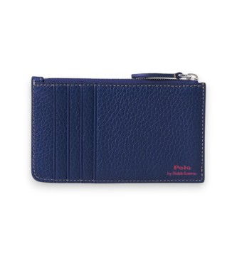 Polo Ralph Lauren Portacarte in pelle Polo Play blu marino
