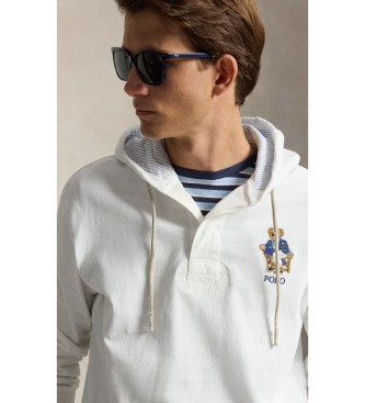 Polo Ralph Lauren Felpa Polo Bear Rugby bianco