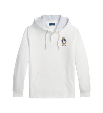 Polo Ralph Lauren Felpa Polo Bear Rugby bianco