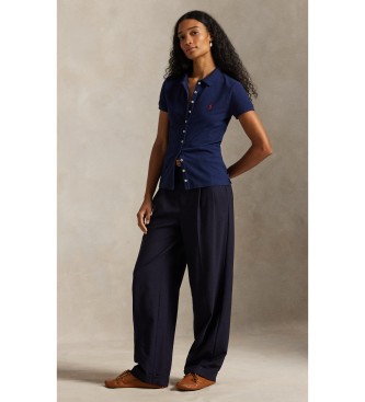 Polo Ralph Lauren Poloshirt met blauwe knoopsluiting