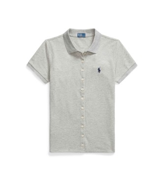 Polo Ralph Lauren Poloshirt met grijze knoopsluiting
