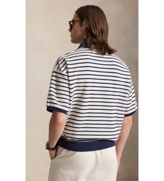 Polo Ralph Lauren Polo à texture et rayures Relaxed Fit blanc, marine