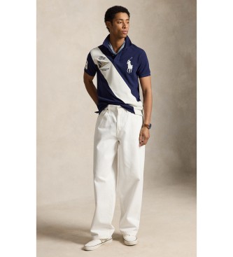 Polo Ralph Lauren Polo Custom Slim Fit con Big Pony marino