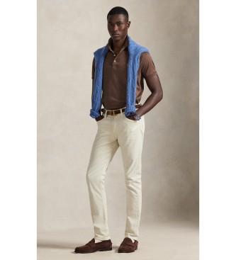 Polo Ralph Lauren Polo Custom Slim Fit in cotone morbido marrone