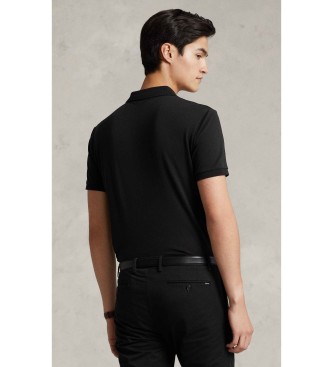 Polo Ralph Lauren Custom Slim Fit poloshirt van zacht katoen zwart