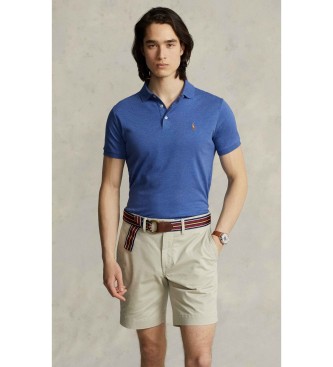 Polo Ralph Lauren Custom Slim Fit soft cotton polo shirt blue