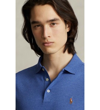 Polo Ralph Lauren Custom Slim Fit soft cotton polo shirt blue