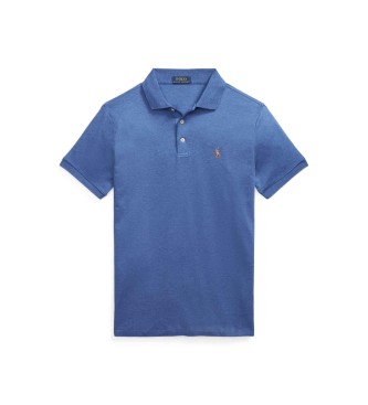 Polo Ralph Lauren Custom Slim Fit soft cotton polo shirt blue