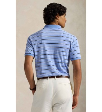 Polo Ralph Lauren Polo de algod�n con rayas Custom Slim azul