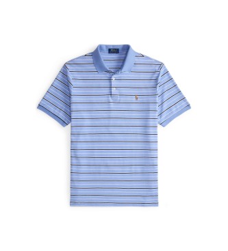 Polo Ralph Lauren Polo de algod�n con rayas Custom Slim azul