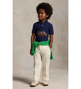 Polo Ralph Lauren Polotr�ja i bomull med trippel navy horse