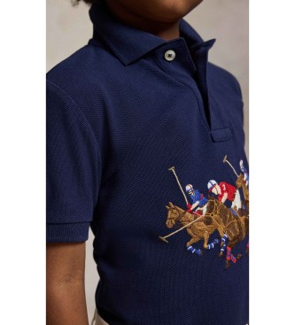 Polo Ralph Lauren Polotr�ja i bomull med trippel navy horse