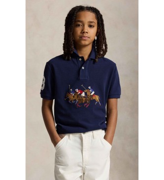 Polo Ralph Lauren Polotr�ja i bomull med trippel navy horse