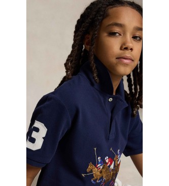 Polo Ralph Lauren Polotr�ja i bomull med trippel navy horse