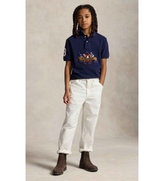 Polo Ralph Lauren Polotr�ja i bomull med trippel navy horse