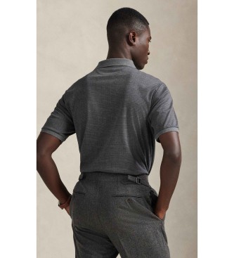 Polo Ralph Lauren Zachte katoenen polo Custom Slim Fit grijs