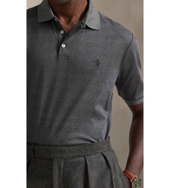 Polo Ralph Lauren Zachte katoenen polo Custom Slim Fit grijs
