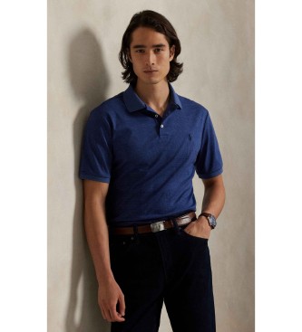 Polo Ralph Lauren Zachte katoenen polo Custom Slim Fit navy