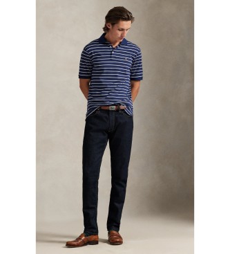 Polo Ralph Lauren Zachte katoenen polo Custom Slim Fit navy
