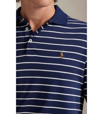 Polo Ralph Lauren Zachte katoenen polo Custom Slim Fit navy