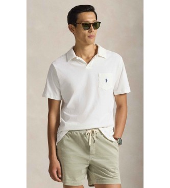Polo Ralph Lauren Katoen en linnen poloshirt Standaard Fit wit