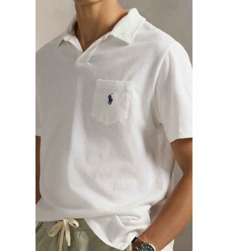 Polo Ralph Lauren Katoen en linnen poloshirt Standaard Fit wit