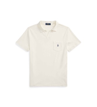 Polo Ralph Lauren Katoen en linnen poloshirt Standaard Fit wit