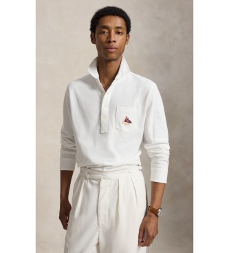 Polo Ralph Lauren Wit classic fit geborduurd piqué poloshirt