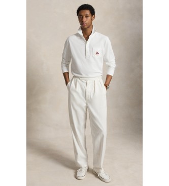 Polo Ralph Lauren Wit classic fit geborduurd piqué poloshirt