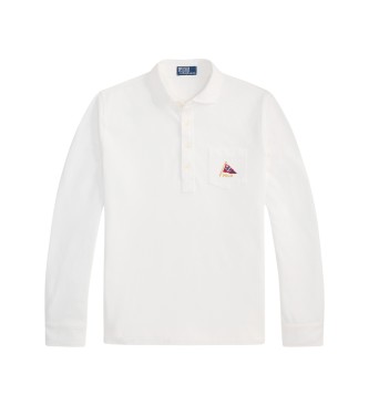 Polo Ralph Lauren Wit classic fit geborduurd piqué poloshirt