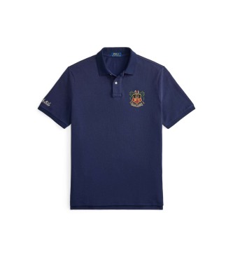 Polo Ralph Lauren Pik�tr�ja i klassisk passform med marinbl� broderi