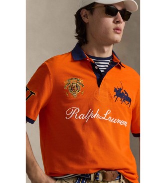 Polo Ralph Lauren Polo de piqué con escudo Classic Fit naranja
