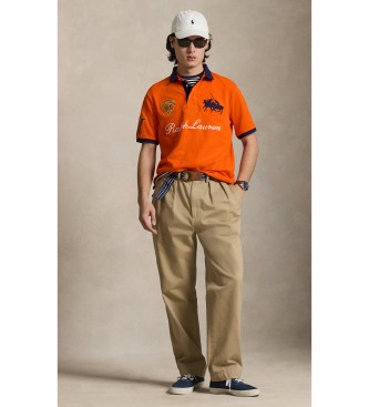 Polo Ralph Lauren Polo de piqué con escudo Classic Fit naranja