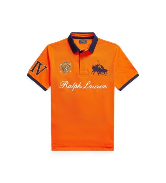 Polo Ralph Lauren Polo de piqué con escudo Classic Fit naranja