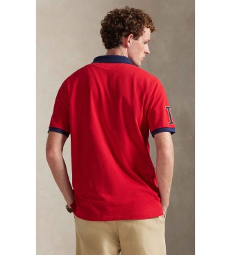 Polo Ralph Lauren Classic Fit rood piqu� poloshirt met badge