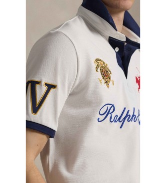 Polo Ralph Lauren Bela polo majica Classic Fit s ščitkom Classic Fit