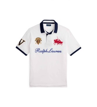 Polo Ralph Lauren Bela polo majica Classic Fit s ščitkom Classic Fit