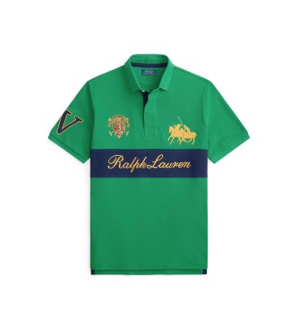 Polo Ralph Lauren Classic Fit groen piqu� poloshirt met badge