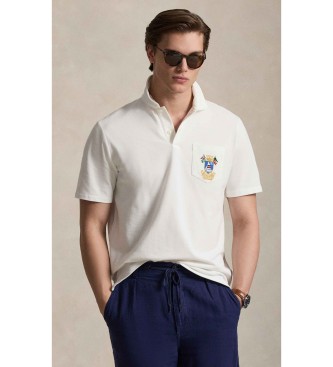 Polo Ralph Lauren Polo de piqu� con escudo Classic Fit blanco