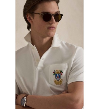 Polo Ralph Lauren Polo de piqu� con escudo Classic Fit blanco