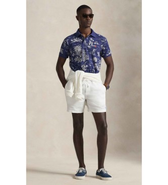 Polo Ralph Lauren P�lo em piqu� com urso P�lo personalizado Slim Navy