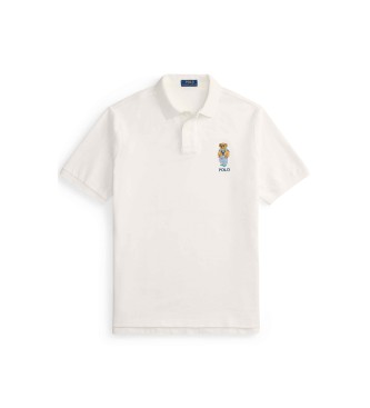 Polo Ralph Lauren Polo Pique Bear Custom Slim Polo shirt branco
