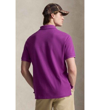 Polo Ralph Lauren Pique polo majica z lila trojnim konjem