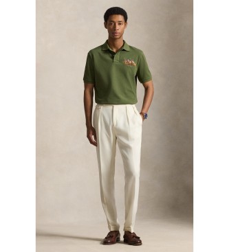Polo Ralph Lauren Polo majica Pique s trojnim zelenim konjem
