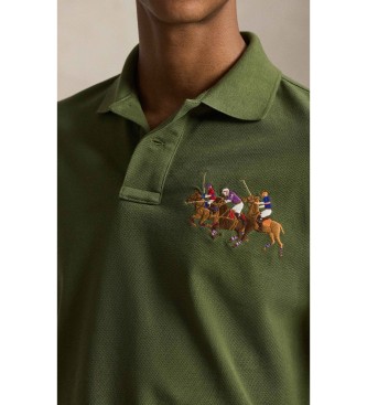 Polo Ralph Lauren Polo majica Pique s trojnim zelenim konjem