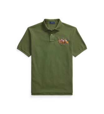 Polo Ralph Lauren Polo majica Pique s trojnim zelenim konjem