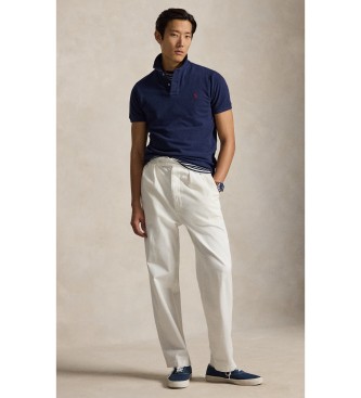 Polo Ralph Lauren Polo i piké Custom Slim Fit marinblå