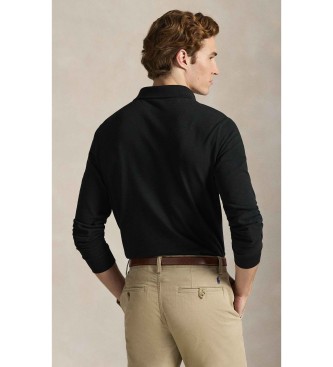 Polo Ralph Lauren Custom Slim Fit piqu� polo zwart