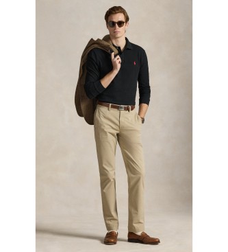 Polo Ralph Lauren Custom Slim Fit piqu� polo zwart
