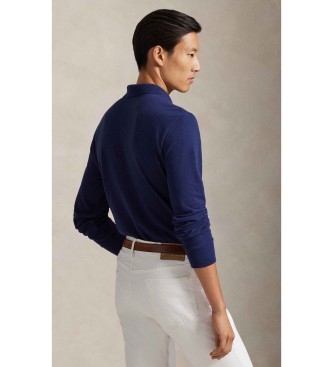 Polo Ralph Lauren Custom Slim Fit navy pique polo shirt